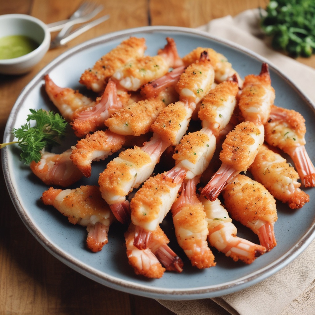 A plate of ebi fry
