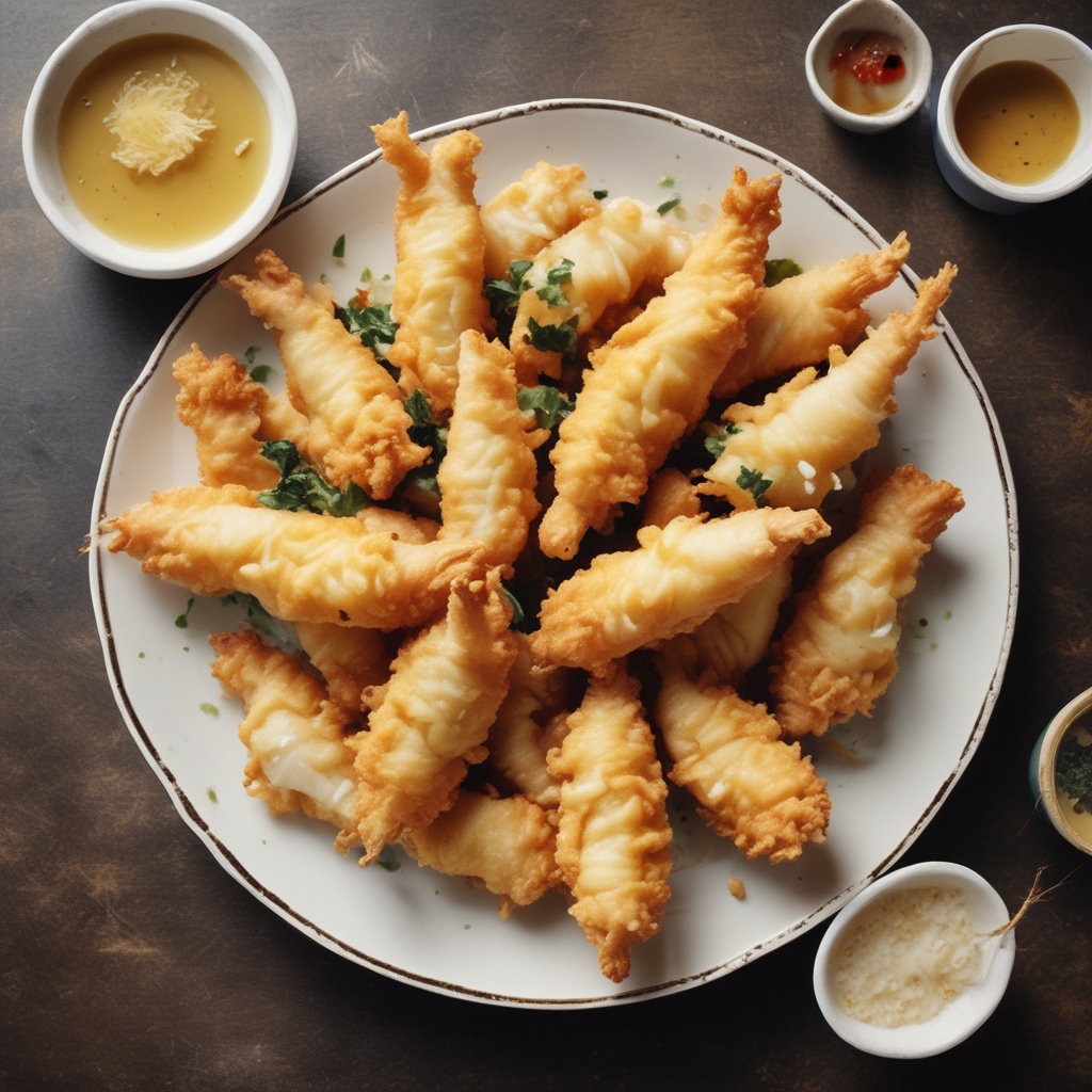 A plate of tempura